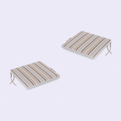 Cojin de jardin lux estampado rayas - Pack 2 unidades 2