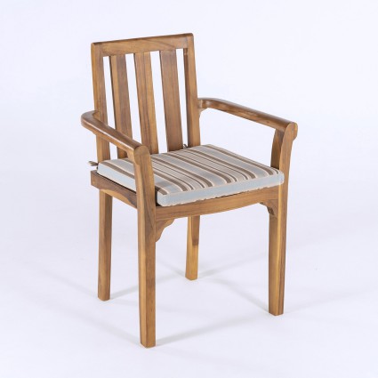 Cojin de jardin lux estampado rayas - Pack 2 unidades