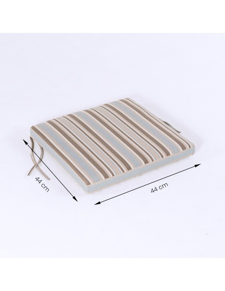 Coussin de jardin lux imprime rayures - lot de 2