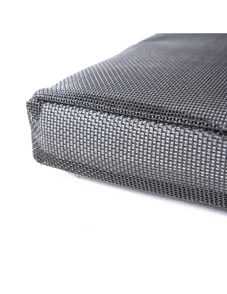 Coussin de positions de jardin textilene noir - Pack 2 unites