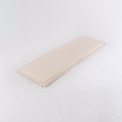 Almofada bege para banco ao ar livre repelente de agua tamanho 180x49x5 cm