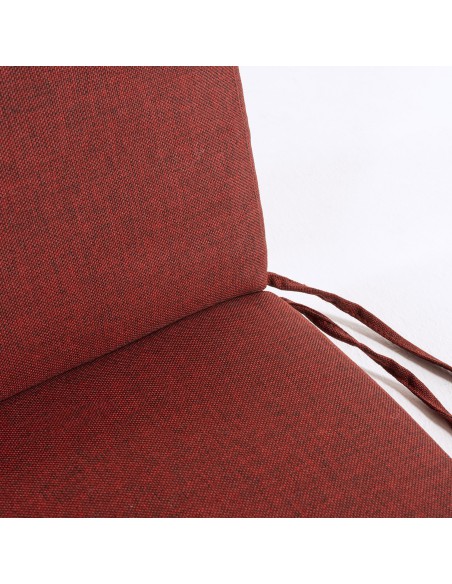 Cojin posiciones silla de teca de jardin olefin rojo - Pack 6 unidades