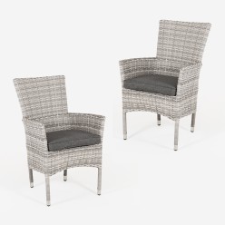 Sillon apilable de alta calidad para exterior Are - Pack 2 unidades 2