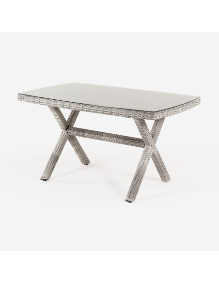 Mesa para terraza con cristal Are 140