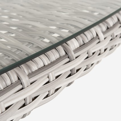 Table de terrasse haut de gamme avec verre Are 140