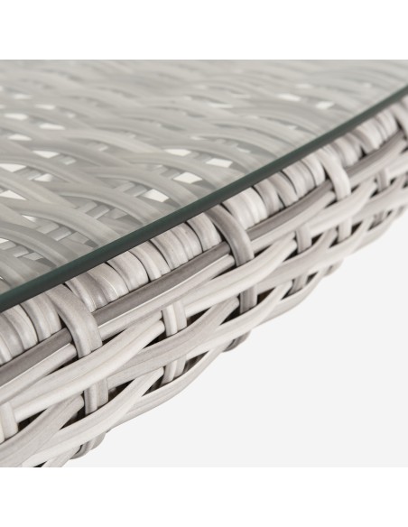 Table de terrasse haut de gamme avec verre Are 140