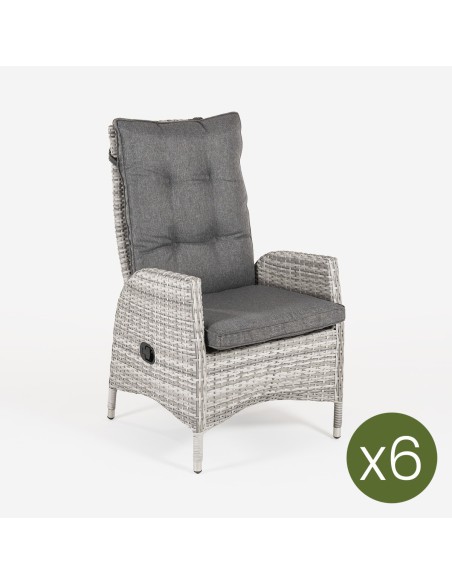 Sillon reclinable para exterior Are - Pack 6 unidades