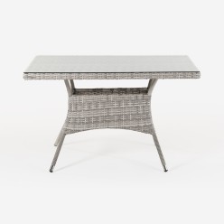 Tabela Jardim Rattan de fibra retangular sao 120 2