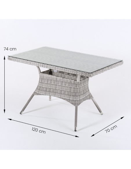 Conjunto de jardim. Tabela 120 cm e 2 poltronas reclinaveis sao