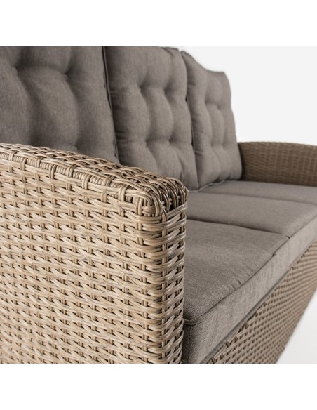 Canape d'exterieur Monaco Vasteras 3 places