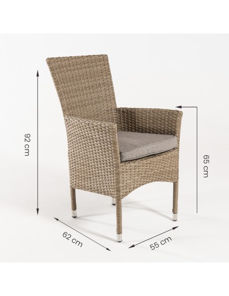 Sillon de jardin apilable Vasteras