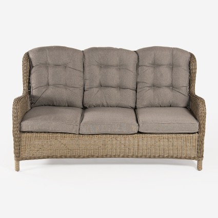 Sofa ao ar livre 3 assentos redondos de fibra Vasteras