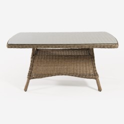 Table basse de jardin ronde en fibre Vasteras 2