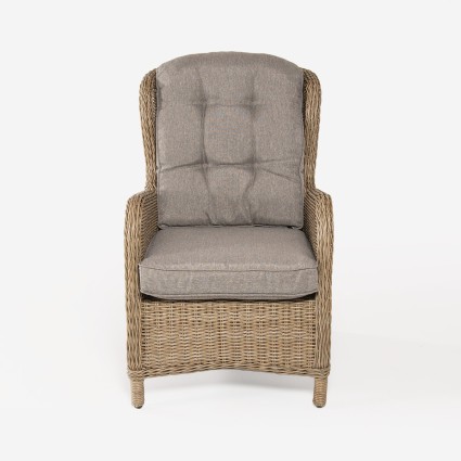 Sillon de jardin reclinable fibra redonda Vasteras