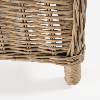 Sillon de jardin reclinable fibra redonda Vasteras