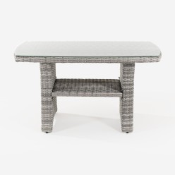 Table basse d'exterieur grise Are 120 2