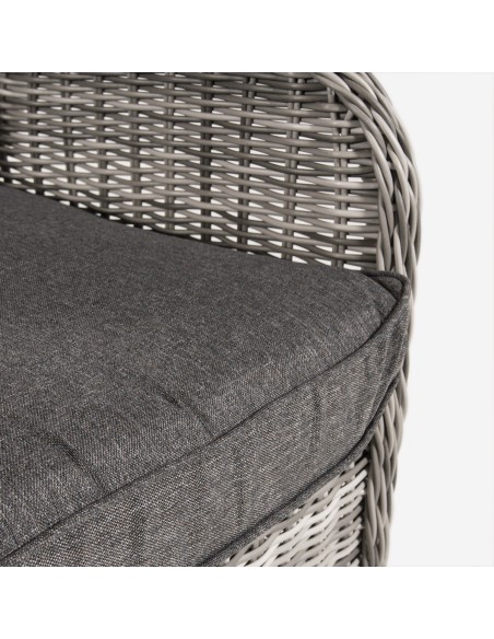 Fauteuil d'exterieur inclinable en fibre