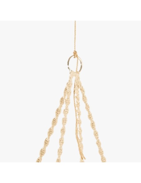 Hamaca columpio macrame de algodon crudo