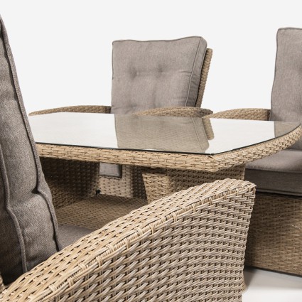 Sofas ao ar livre Set 5 lugares Monaco Vasteras