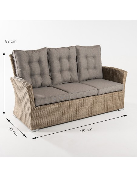 Sofas ao ar livre Set 5 lugares Monaco Vasteras Sofas ao ar livre Set 5 lugares Monaco Vasteras