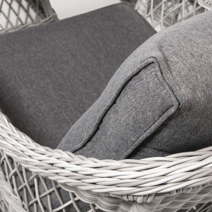 Jogo de sofa de jardim mesa de cafe de 140 cm 2 poltronas e 1 sofa de 3 lugares sentados em aluminio e rattan sintetico