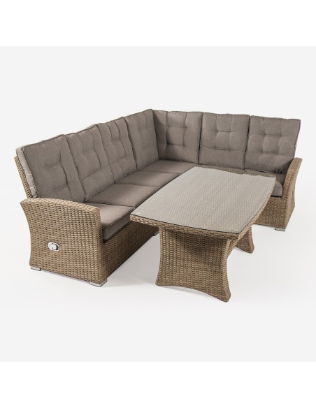 Ensemble d'angle Monaco Vasteras avec petite table