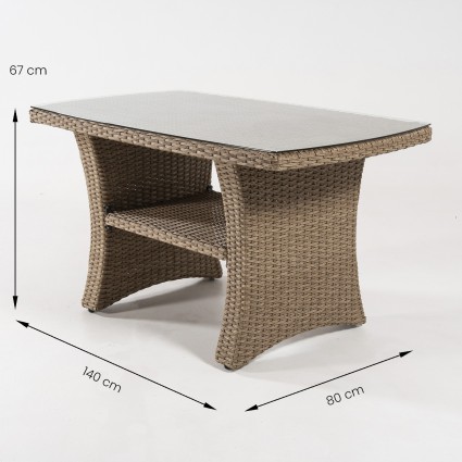 Conjunto esquinero Monaco Vasteras con mesita