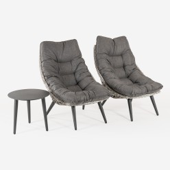 Conjunto para exterior de sillones Are y mesa irregular 2