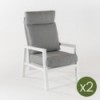 Sillones tipo relax reclinables Laver - Pack 2 unidades