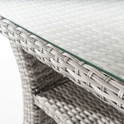 Mesa centro de exterior gris Are 140