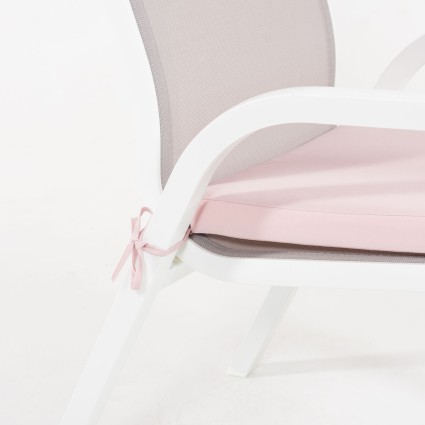 Almofada externa padrão rosa