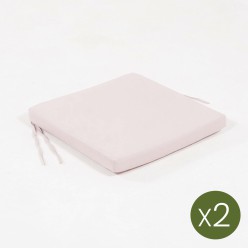 Coussin d'exterieur standard rose -Pack 2 unites