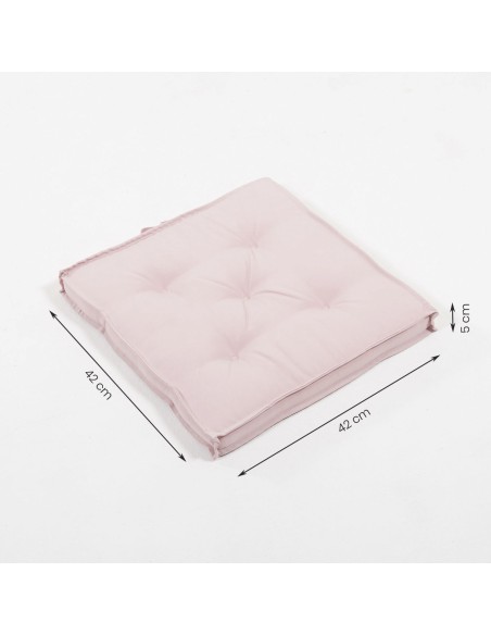 Cojin asiento de exterior 42 cm estandar rosa - Pack 2 unidades