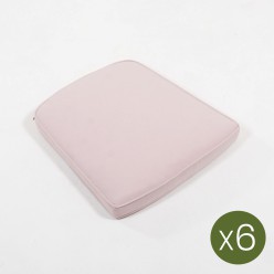 Almofada de jardim curva padrão rosa - Pack 6 unidades