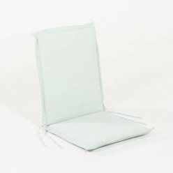 Almofada de posicões de cadeira de jardim de teca padrão verde pastel