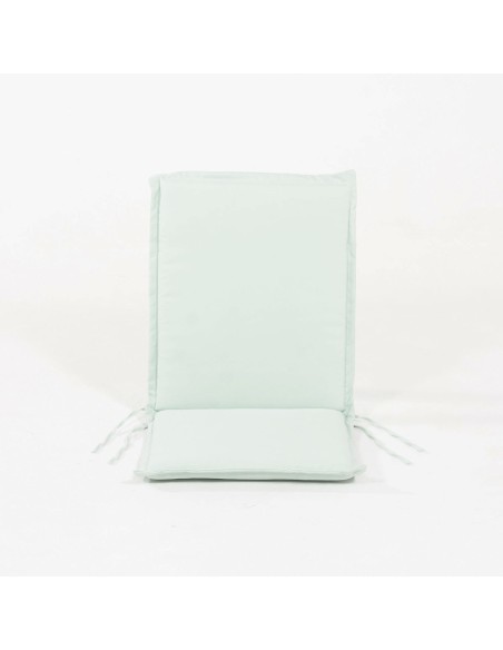 Coussin de position pour chaise de jardin standard en teck vert pastel - Pack 2 unites