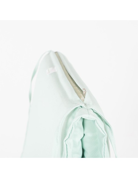 Almofada de posicão de cadeira de jardim em teca padrão verde pastel - Pack 2 unidades