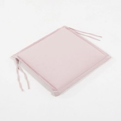 Almofada de assento de cadeira de jardim de teca padrão rosa