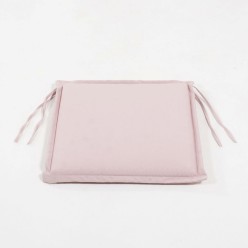 Coussin d'assise pour chaise de jardin en teck standard rose 2