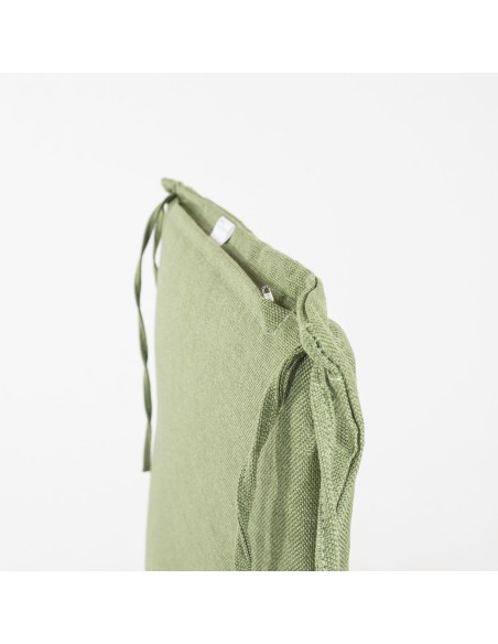 Cojin para silla de teca de jardin olefin verde