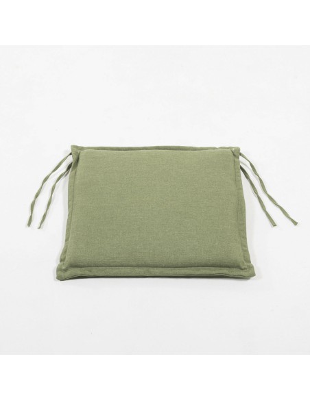 Cojin para silla de teca de jardin olefin verde - Pack 2 unidades