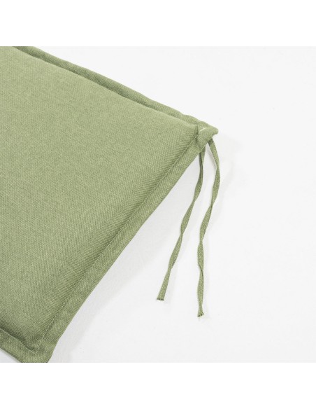 Cojin para silla de teca de jardin olefin verde - Pack 2 unidades