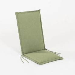 Almofada com encosto para poltrona de jardim empilhavel verde olefina