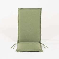 Almofada com encosto para poltrona de jardim empilhavel verde olefina 2