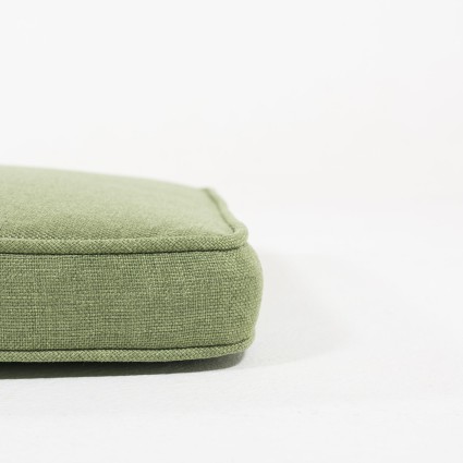 Cojin para jardin curvado olefin verde - Pack 6 unidades