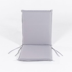 Almofada de posicao de cadeira de teca para jardim padrao de pedra