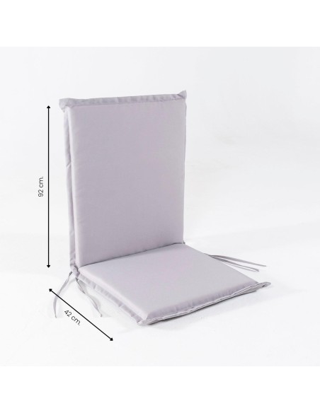 Coussin de position de chaise en teck pour jardin standard en pierre - Pack 2 unites