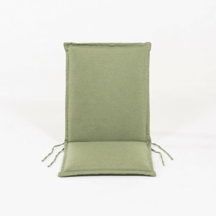 Almofada de posicão de cadeira de jardim de teca verde olefina - Pack 6 unidades