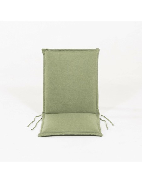 Almofada de posicão de cadeira de jardim de teca verde olefina - Pack 6 unidades