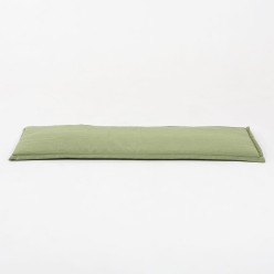 Almofada de banco 140 cm olefina verde 2